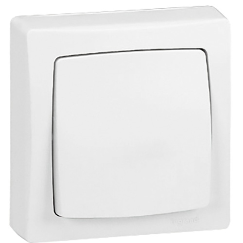 Выключатель двухполюсный - серия Oteo - изделия в комплекте - белый | код 086003 |  Legrand